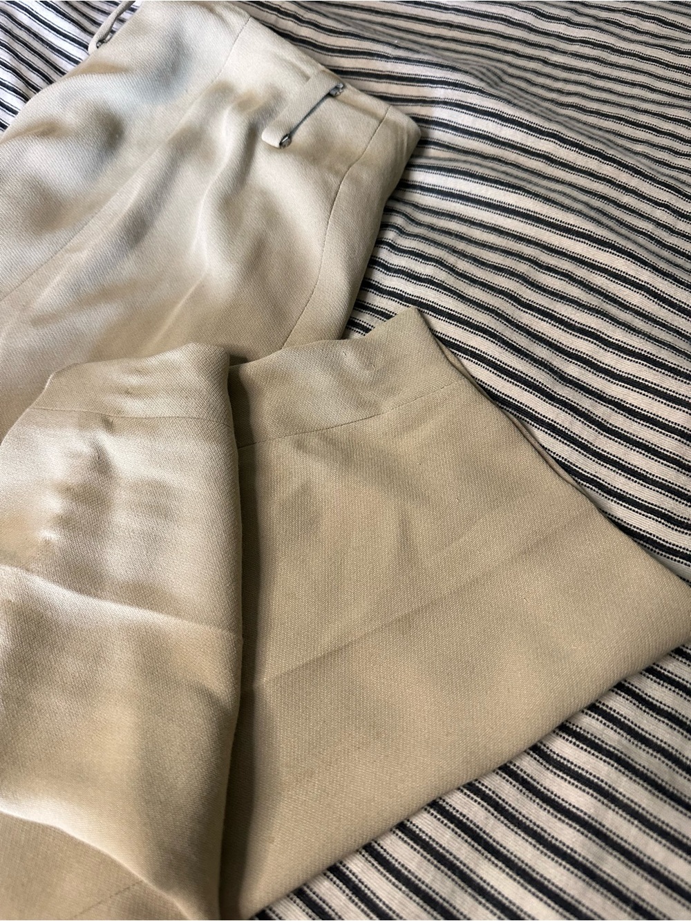 Linda Allard Ellen Tracy Beige Tailored Office Dress Pants Size 8 - Picture 6 of 6